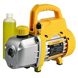 FavorCOOL Vacuum Pump, Single Stage HVAC Vacuum Pump 3 CFM Rotary Vane Vacuum Pump,1/4 HP 110V Air C
