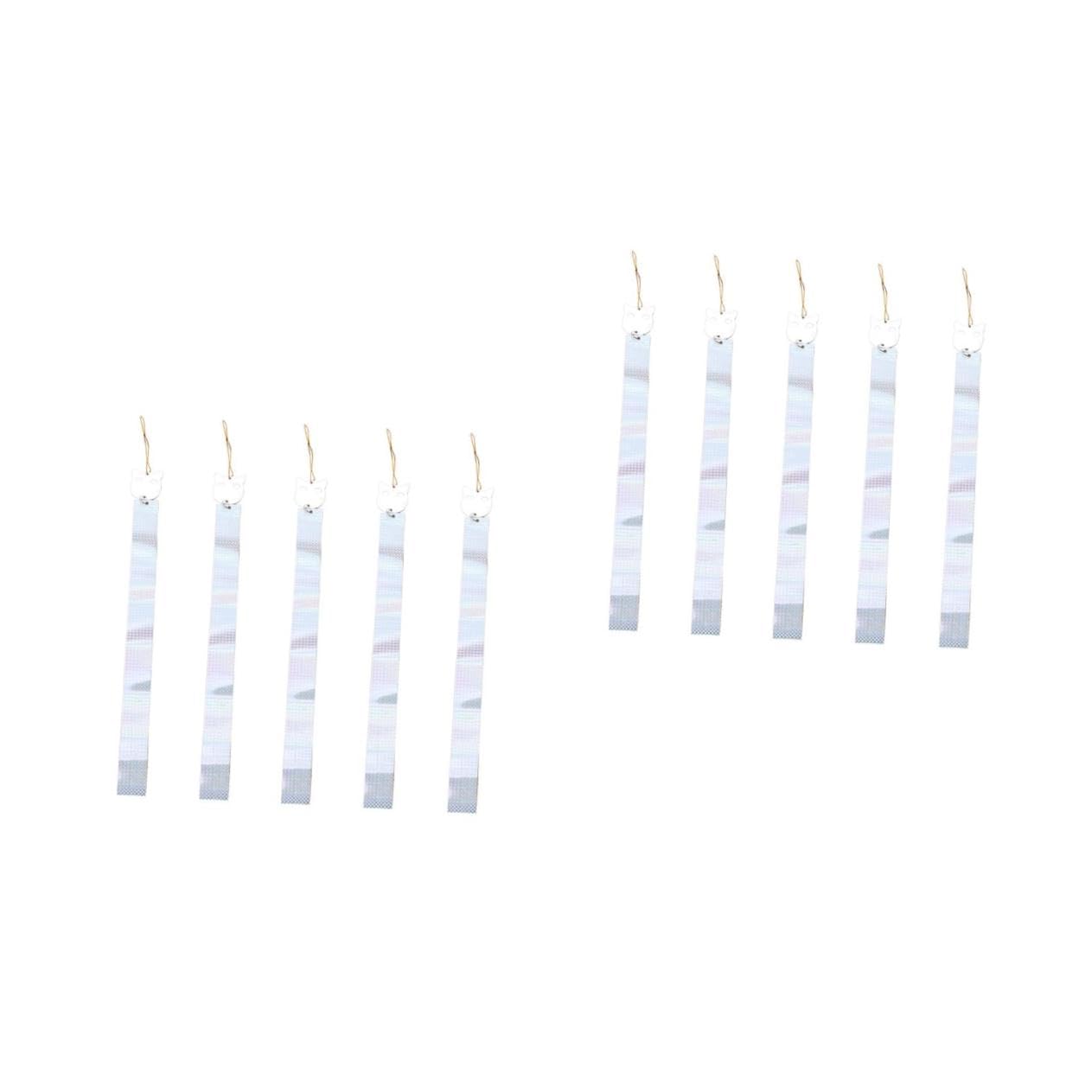 Toddmomy 2 Set Nastro di Respingere Gli Uccelli Nastro per Uccelli Deterrente Nastro per Aquiloni Nastro Riflettente per Spaventare Nastro Spaventoso 5 Pezzi*2