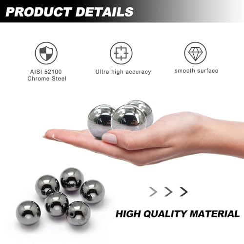 Deepdream 1-1/2"-5PCS BEARING BALLS 5Pcs 1.5''Inch Bearing Balls Steel Ball Bearing 38Mm Assorted Loose Bicycle Bearing Balls 1-1/2"… thumb #3