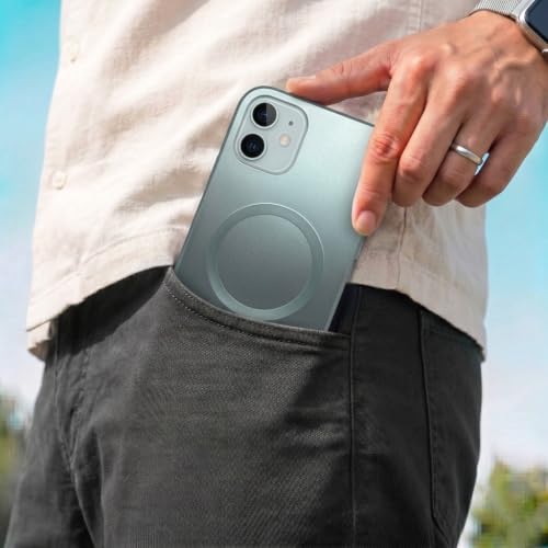 Image of amazon basics Premium Mag-Safe Case for iPhone 11 | Shockproof & Anti-Scratch Cover | Soft Silicone with Wireless Charging | Camera Lens Guard - Light Blue