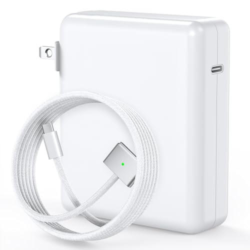 140W Charger for MacBook Pro 16/14 inch Mac Air 15/13 inch Original Quality 2021-2025 M1M4 6.6FT Magnetic 3 Cable LED & Type C Fast Charger Power Adapter - Between 2021-2025