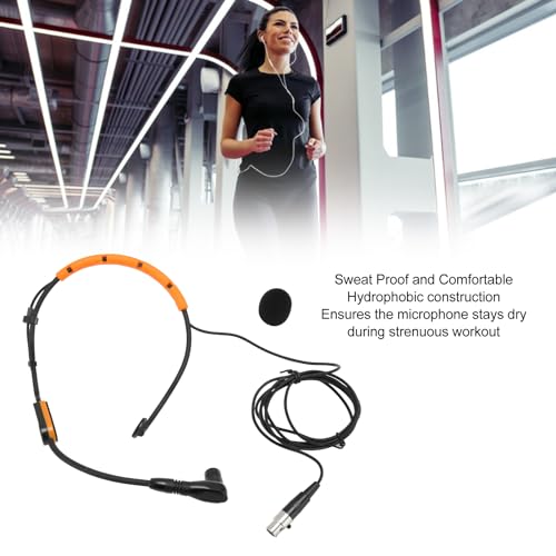 Headworn Microphone for PGA31 SM31 SM35 System, Headset Condenser Microphone, with TQG Connector, Weatherproof (Yellow) by Gugxiom - Image 4