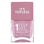 Nails Inc It's Topless Gel-Like Nail Polish, 4-in-1 Base Coat, Treatment, Colour & Top Coat, Long Lasting, Strong, Chip Free Nails, Glossy Salon Quality Manicure At Home, Air Dry Polish, Lily, 14 ML