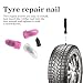 Medsuo 30 PCS Tyre Repair Nails, Rubber Tire Screws with Screwdriver, Car Tyre Puncture Repair Kit, Self-Service Tire Fast Repair Nails for Car Motorcycle Agricultural Vacuum Tires (15 S+15 L)