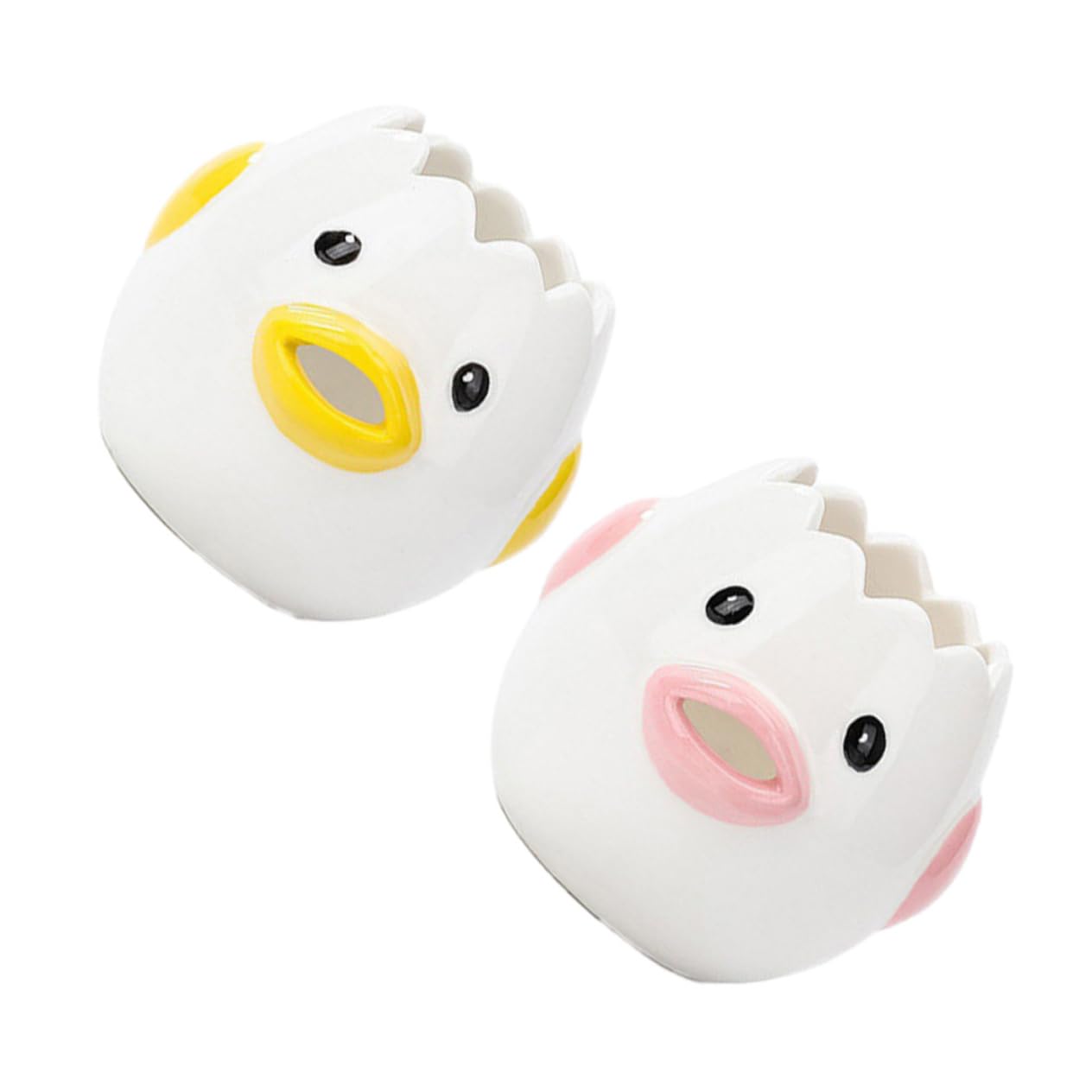 Unomor 2 Pcs Ceramic Egg White Separators Egg Filtration Props for Efficient Yolk Separation Kitchen