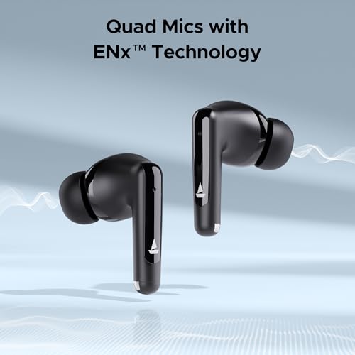 Image of Boat Airdopes Unity ANC TWS in Ear Earbuds with Up to 50 Hours Total Playback, ANC Upto 32 dB, Dual Mics with ENx Tech, IPX5 Rating, IWP Tech and ASAP Charge(Black)