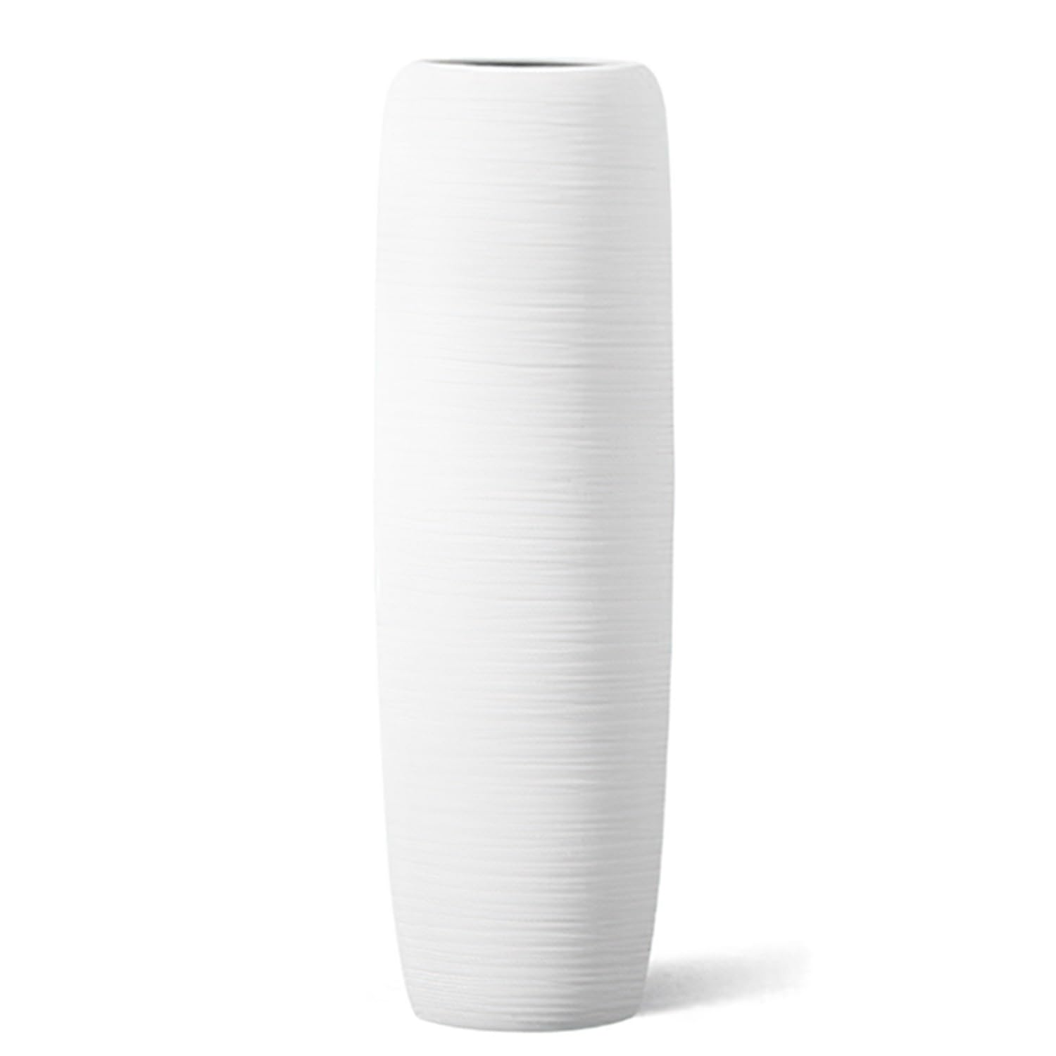 Vase De Sol En Céramique Blanc Sale - Hauteur 80 Cm, Design épuré | Décoration Intérieur Chic Pour Salon Ou Entrée