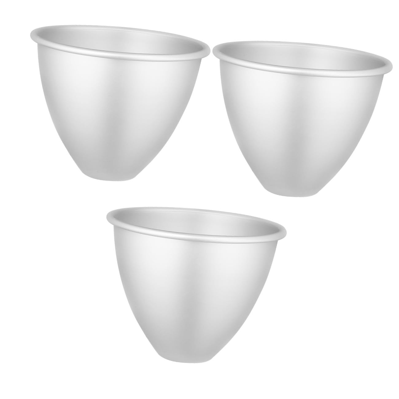 MAGICLULU 3stücke Aluminium Kuchenform Mit Festem Boden Antihaft Backform Für Schichtkuchen Käsekuchen Und Mousse Backform Für Müheloses Entformen Und Gleichmäßiges Backen