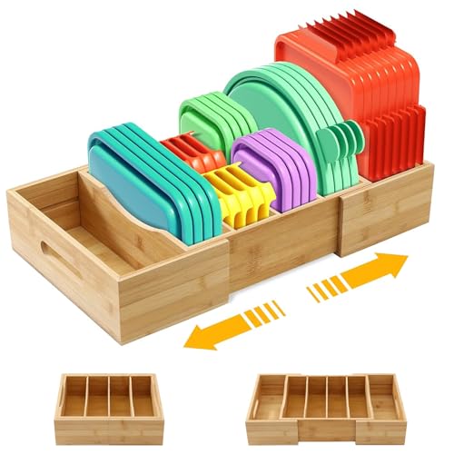 Pjoetyone BLO-01 Ausziehbarer Bambus Deckel Organizer