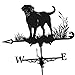 HMXRJKL Weathervane żelazna furgonetka, metalowa żelazna wiatrowa łopatka do ogrodu, wskaźnik kierunku wiatru do dekoracji dachu na zewnątrz - pies