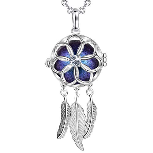 AEONSLOVE Collier Bola de Grossesse Attrape Reve Collier Femme Enceinte avec Mélodie Douce Bijoux Future Maman