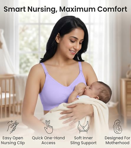 Image of DClub Comfort Revolution Seamless Bra -Easy lite Full-Coverage Wireless Everyday Bra with Soft Comfort with Removable Pad.