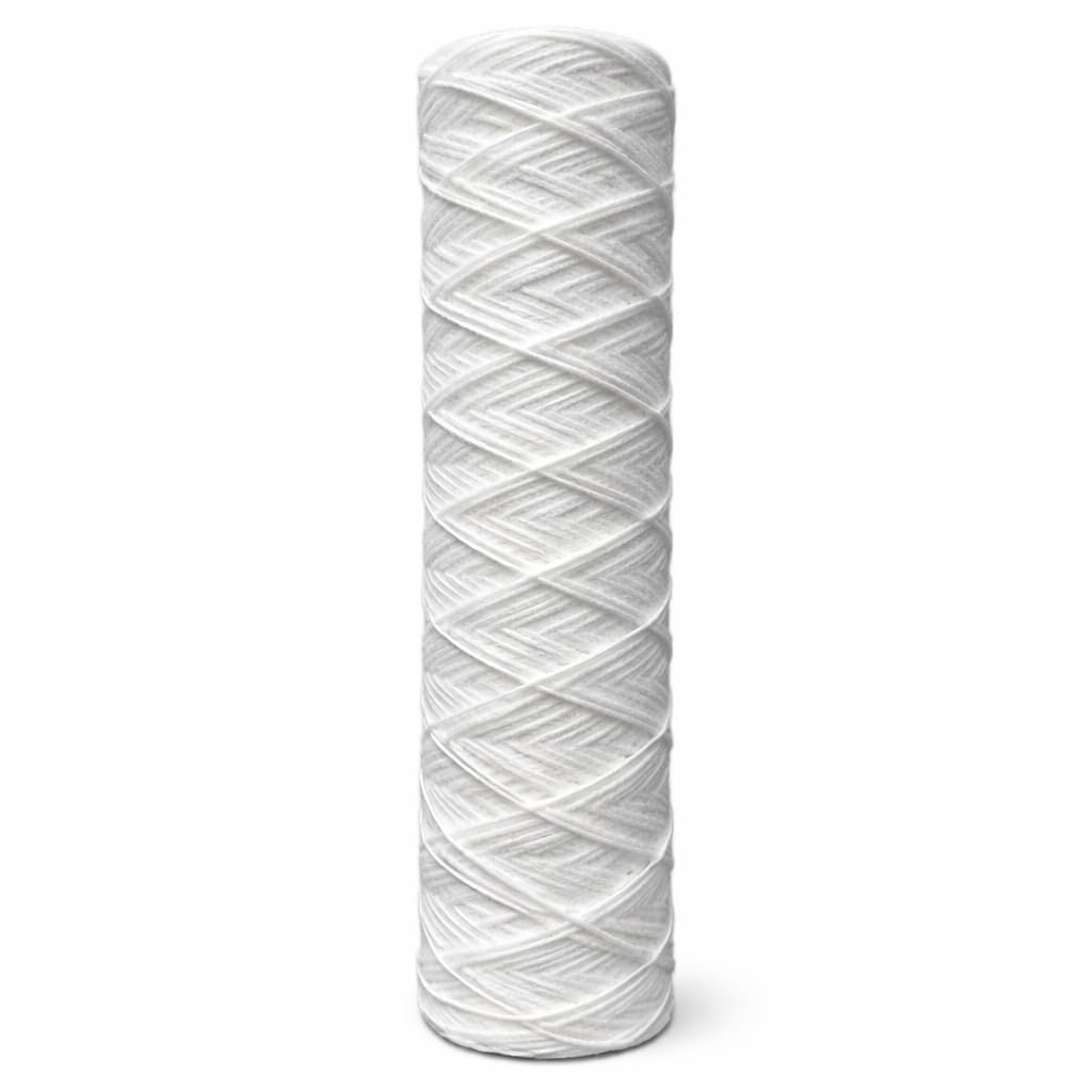 30x Wasserfilter 10 Zoll Sediment String, Schaumstoff, Aktivkohle Kartuschen | Universal für 10" Filtergehäuse und Umkehrosmose | Wasserfilterpatrone | Sedimentfilter | Vorfilter