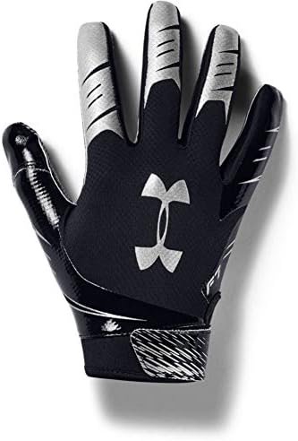 Under Armour Men's F7 Football Gloves , Black (001)/Metallic Silver , XX-Large
