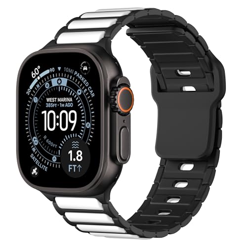 Apple Watch 49mm 46mm 45mm 44mm 41mm 40mm �Ή� �V���R�����r���v�o���h�AiWatch Series 11/10/9/8/7/6/5/4 �p ���Ȍ����p�x���g Apple Watch Ultra 3/2/1/SE3