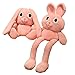 Linsition Giocattolo della Peluche del Coniglio Retrattile - Bambole di Peluche di Coniglio ripiene di Coniglio Morbido a Gambe Lunghe | Giocattolo del Coniglietto di Pasqua con Orecchie flosce