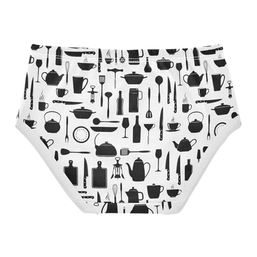 Joisal Kitchen Tools White Black Girls Underwear Toddlers 2t Cotton Girl Panties Cute Aesthetic Briefs Girls Undies2