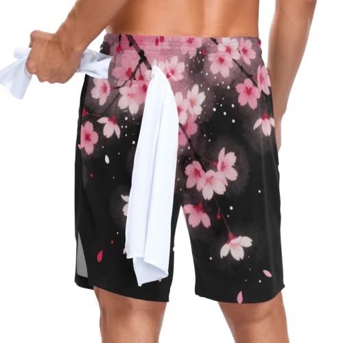 Short de sport homme avec poche téléphone pour running et fitness