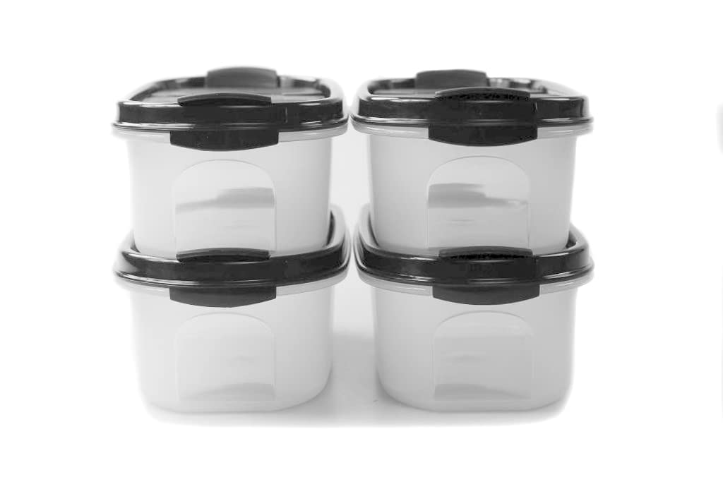 Tupperware Eidgenosse 500 ml schwarz mit Schütte Vorrat Dose Box Modular (4)