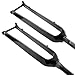 DHNCBGFZ Carbon Fiber T800 Mountain Bike Rigid Fork 1-1/8'' Straight/Tapered Tube 100 * 15mm Thru Axle Rigid Fork with Thru-axle Rod(Tapered Tube,Matte 26'')