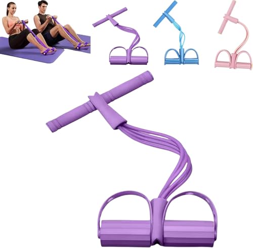 21 fitnessmotståndsband, 4 rörpedal ankeldragare, starka spänningsband för träning, multifunktionellt situp-rep, för träning och situps träningsutrustning