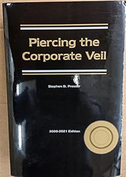 Paperback Piercing the Corporate Veil, 2020-2021 Edition Book