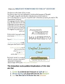 Paperback ArtemisSmith's ATHEIST MANIFESTO a Unified Scientist's Creed Book