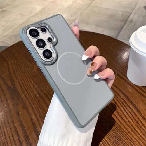 Coque Samsung S26 Pro magnétique avec protection d'objectif photo intégrée - Gris