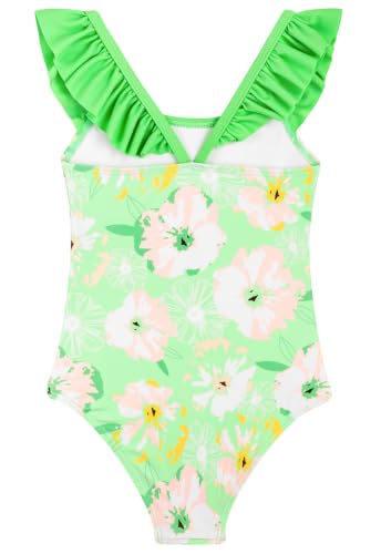 Image of DAXIANG Girls Ruffles One Piece Swimsuits Quick Dry Beach Sport Swimwear Toddler Kids Mermaid Unicorn Bathing Suit 4-10 Years