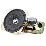 Argerrant 2Pcs 4Inch Portable Full Range Speaker Driver 8Ohm 5W Audio Loudspeakers Column For DIY Home Sound Theater