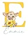 Pixie Paper Personalized Highland Cow Sunflower Baby Girl Nursery Farmhouse Decor Unframed Print - Baby Name Letter Initial Monogram
