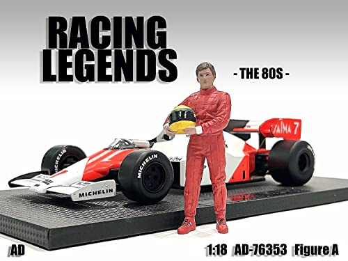 Figura Racing Legend 1980s para modelo escala 1:18 miniatura 2