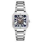 Thomas Earnshaw Men's 36.5mm Engineer Lennox Skeleton Automatic Royal Blue Watch with Solid Stainless Steel Bracelet ES-8303-33