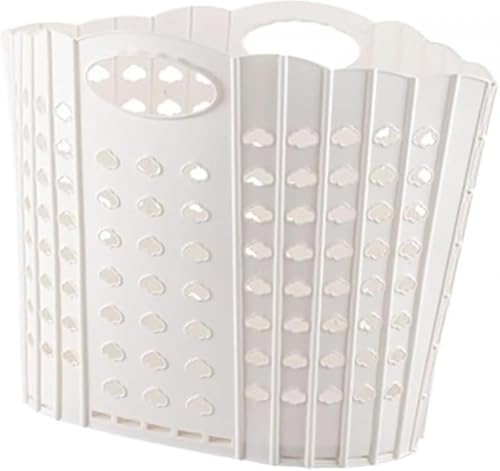 CokBlu 折りたためるランドリーバスケット 洗濯かご 折り畳み式 大容量 手持ち付き 通気性メッシュ 防水 軽量シンプル 省スペースコンパクト 収納に最適