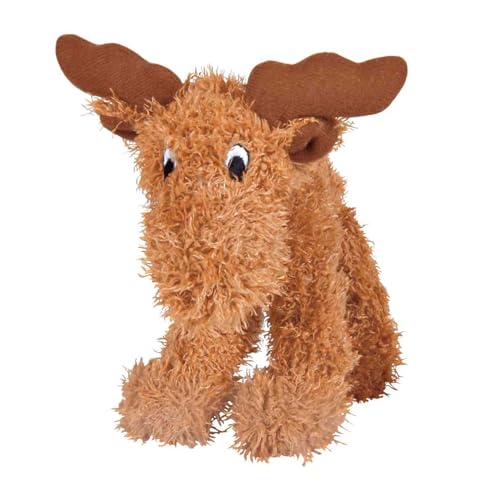 TRIXIE Elch-Plüschtier - kuscheliges Hundespielzeug aus weichem Plüsch für Haustiere - robustes Hundspielzeug, 15 cm - Elch als Kuscheltier für kleine & große Vierbeiner - 35751