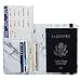 ZONGSHU Marble Pattern Leather Passport Holder Cover Rfid Blocking Travel Wallet White
