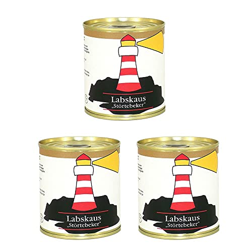 Labskaus \"Störtebeker Art\" mit Rindfleisch - Traditionell hanseatisches Gericht in der Dose - 3 x 300g Labskaus \"Störtebeker Art\" mit Rindfleisch - Traditionell hanseatisches Gericht in der Dose - 3 x 300g