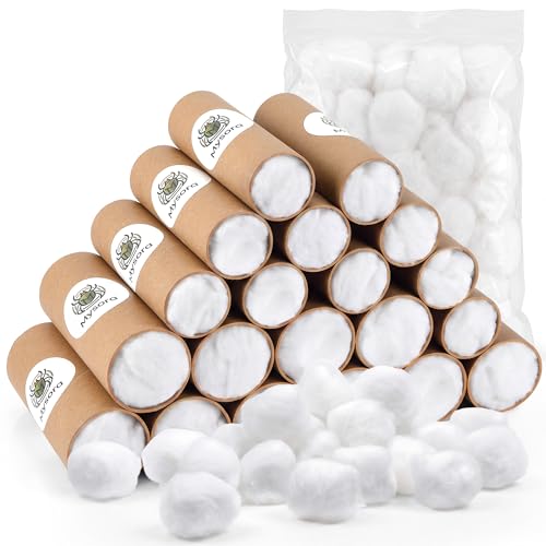 Tick Control Tubes for Yard Include 20 Pack Tick Traps Tubes and 200 Cotton Balls Protects Backyards Gardens Wooded Area Families Kids and Pets from Ticks (Permethrin NOT Included)