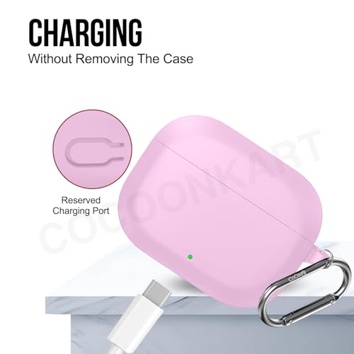Image of Soft Silicone Case Cover Compatible for OnePlus Nord Buds 3r (2025) -Pink