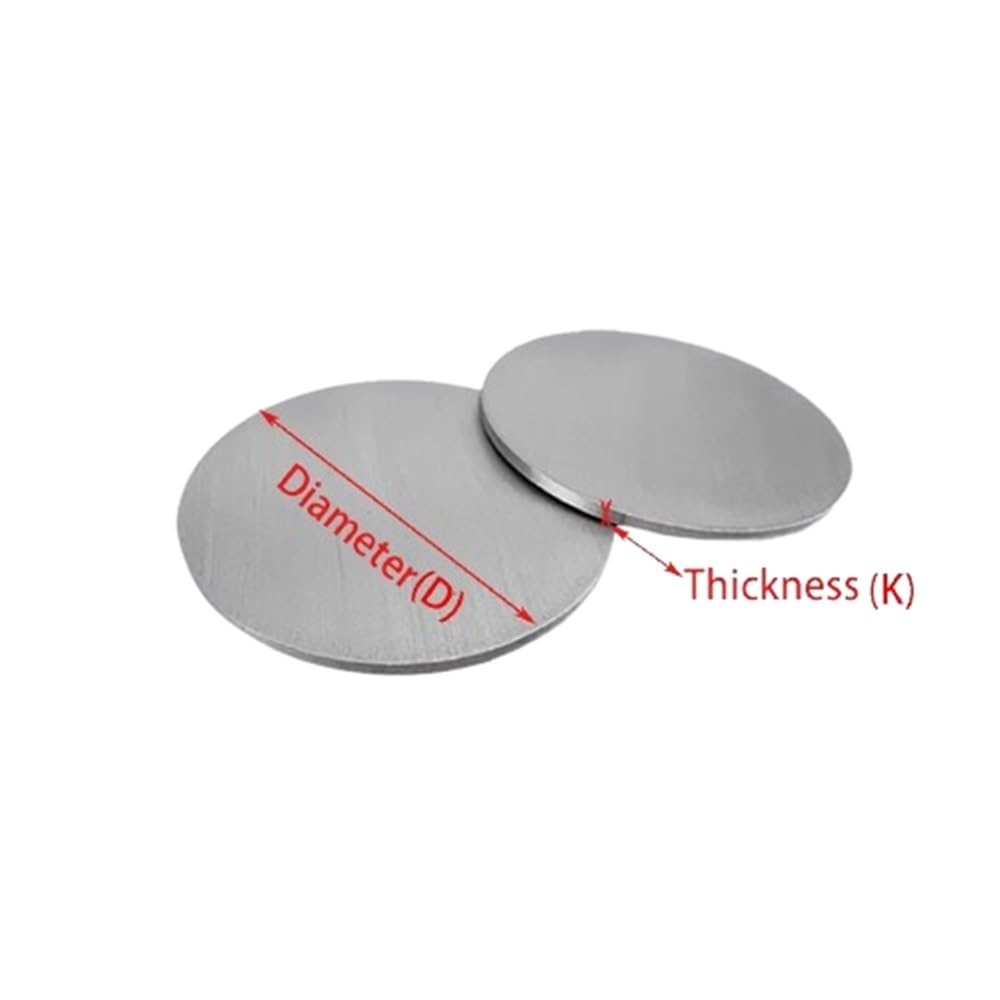 Silberne Aluminiumscheibe, runder Stanzrohling for Basteln, runde Platte aus Aluminiumlegierung, Dicke 1–8 mm, 1 Stück(6.0x300mm)