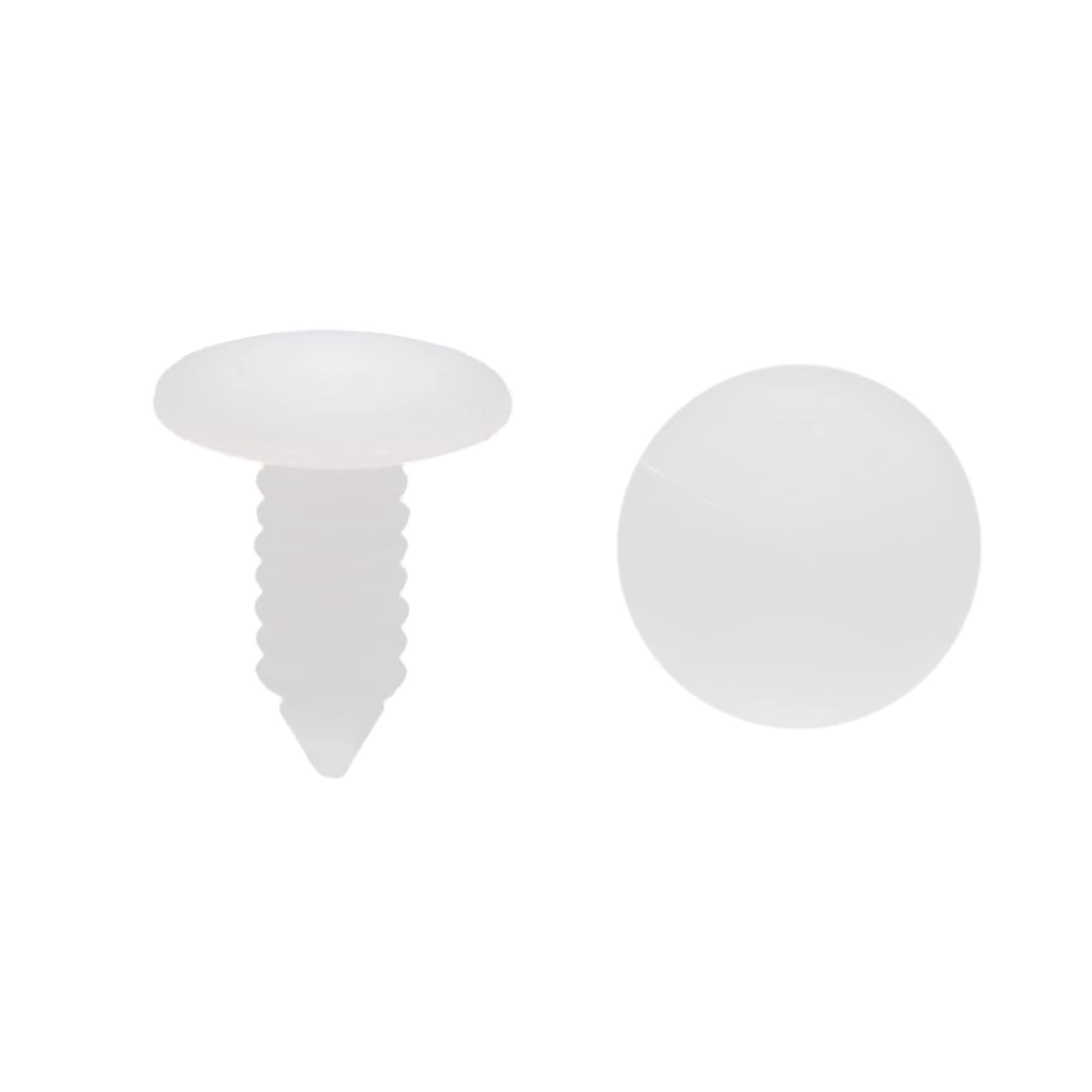 MACHSWON 40 rivetti in plastica con diametro del foro da 10 mm, rivetti di fissaggio per paraurti, clip di fissaggio per auto, colore nero
