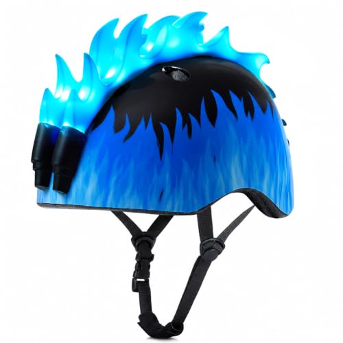Image of Toddler Bike Helmet with LED Lights for Boys 2-12 Years