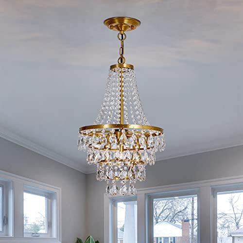 Lustre en cristal réglable moderne pour illuminer une chambre ou un salon