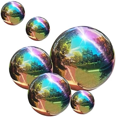 Deko Kugel aus poliertem Edelstahl für den Garten oder Teich