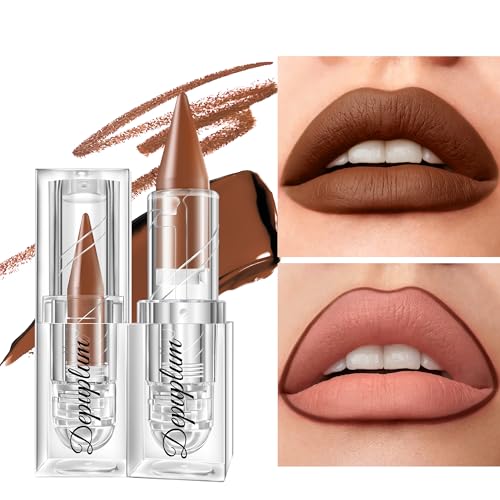 Image of Depuplum Nude Lipstick Gradient Matte Lipsticks Lip Liner Combo