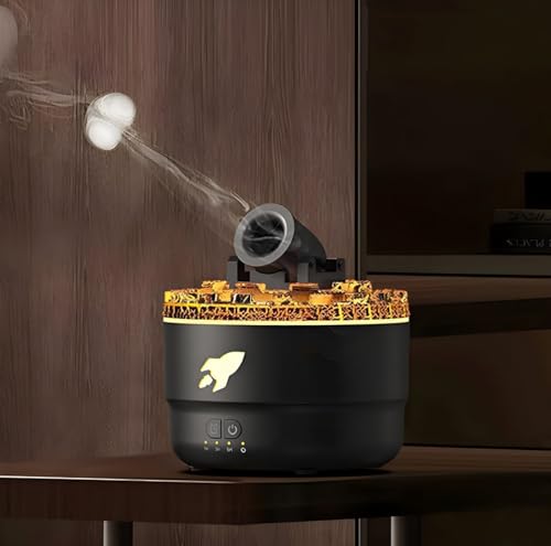 Image of Smart Cannon Blast Aroma Humidifier Diffuser | Silent Vapor Cane Aroma Diffuser | Turret Aromatherapy Machine Small Home, Office, Bedroom, Desktop | Ultrasonic Barbette Diffuser