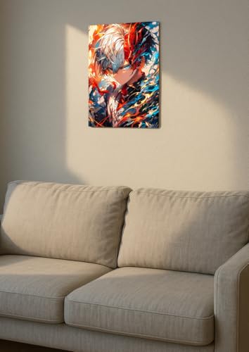 Image of NIJUKA Anime Printed A4 Size Metal sheet Poster For Home And Room Decoration | For Anime Art Fans Boys And Girls (Icehot)