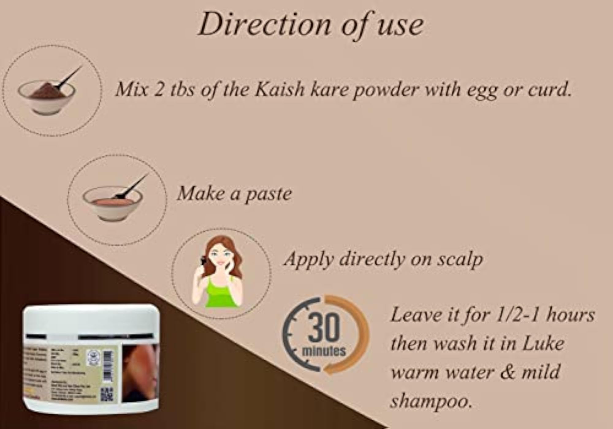 Dr Talat's Kaish Kare Hair Pack for Nourishing & Grooming