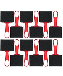 Bates Rote Griff Schaumstoffpinsel, 12 Stück