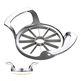 SAVORLIVING Apple Slicer 12 Sharp Blades Stainless Steel Apple Cutter, Pitter, Thoroughly-Cut Blade